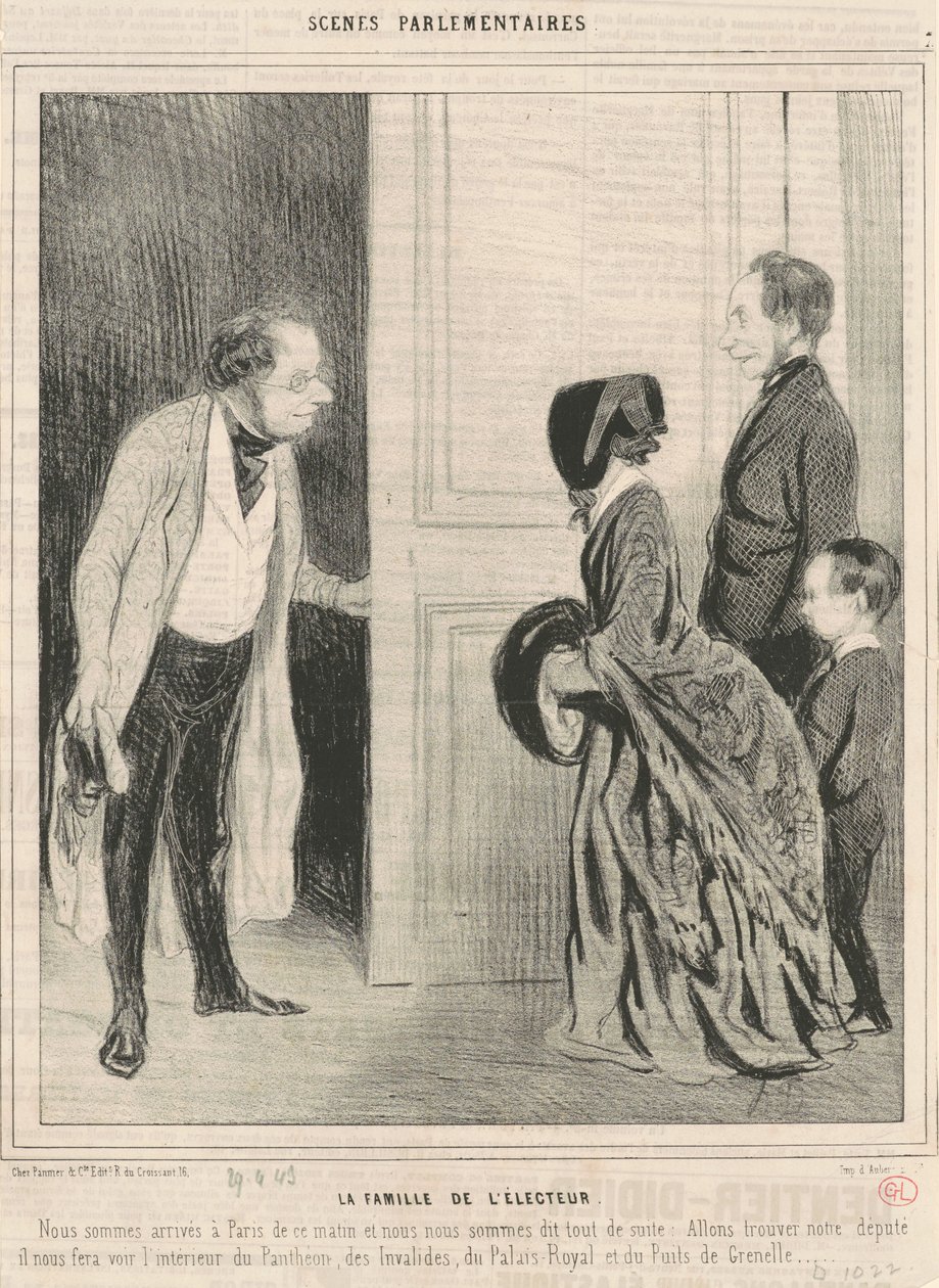 A família do eleitor de Honoré Daumier