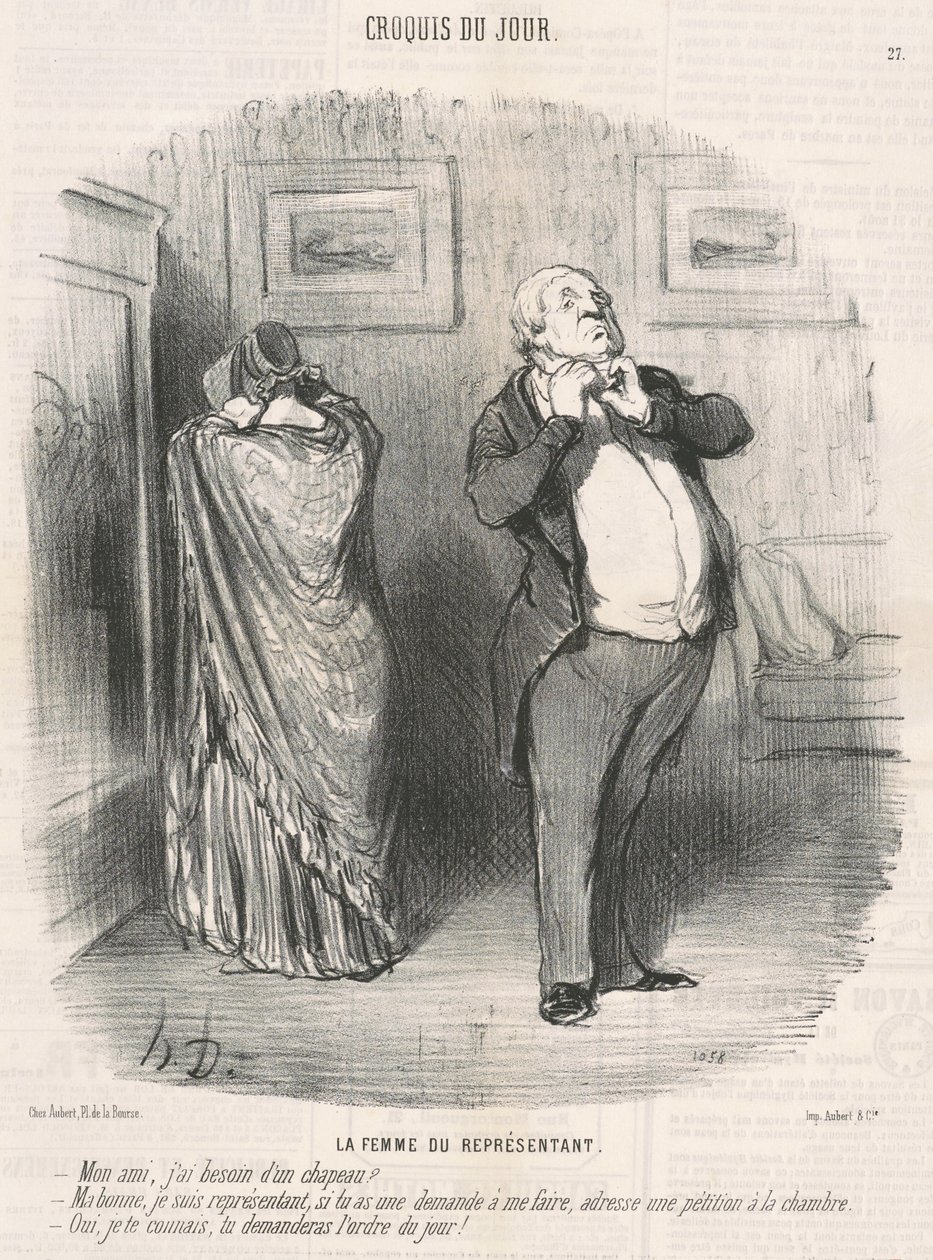 esposa do representante de Honoré Daumier