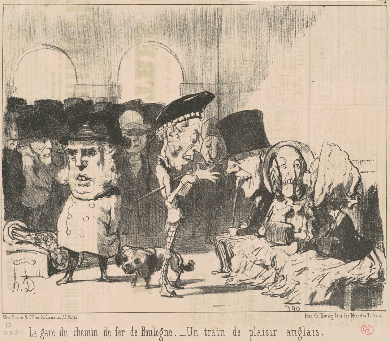 Estação Ferroviária de Bolonha de Honoré Daumier