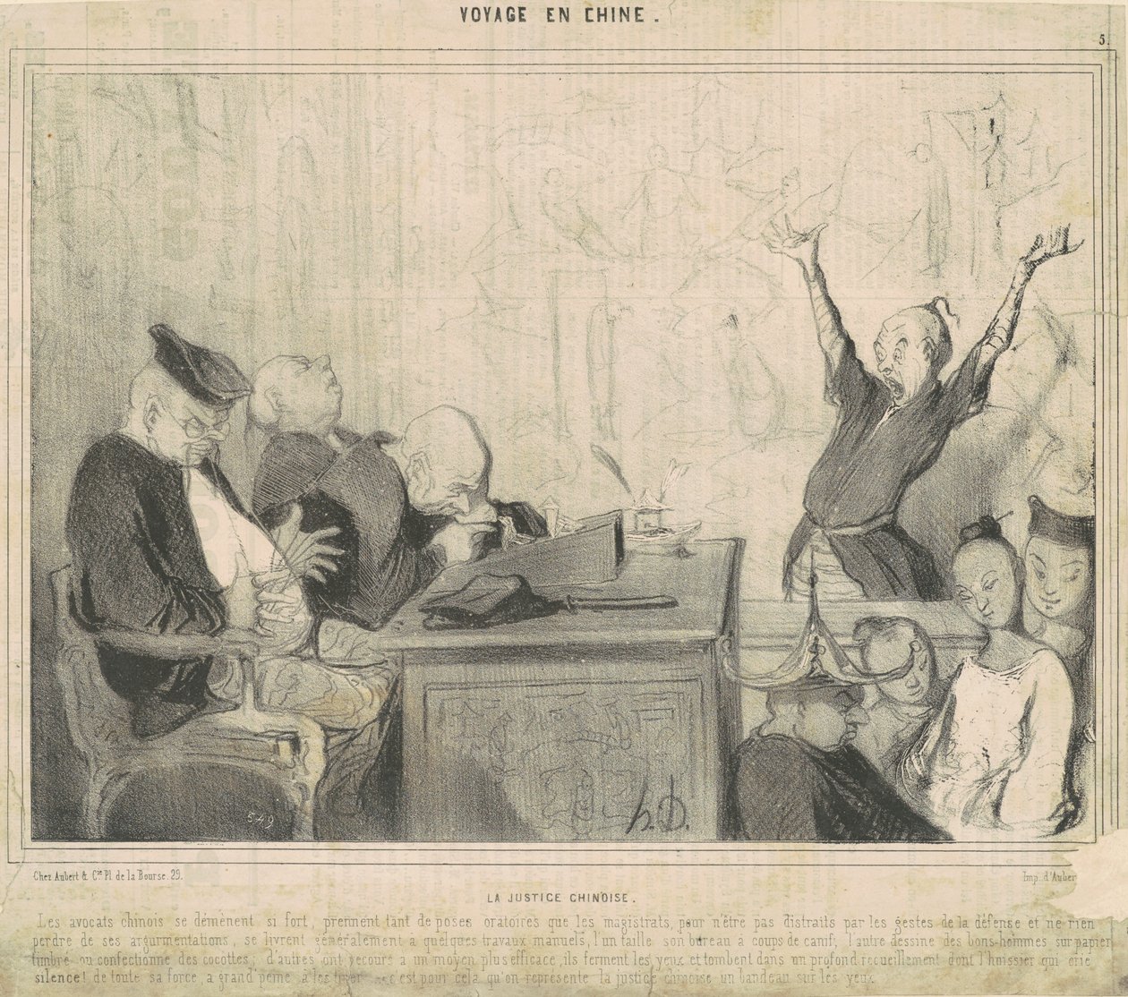justiça chinesa de Honoré Daumier