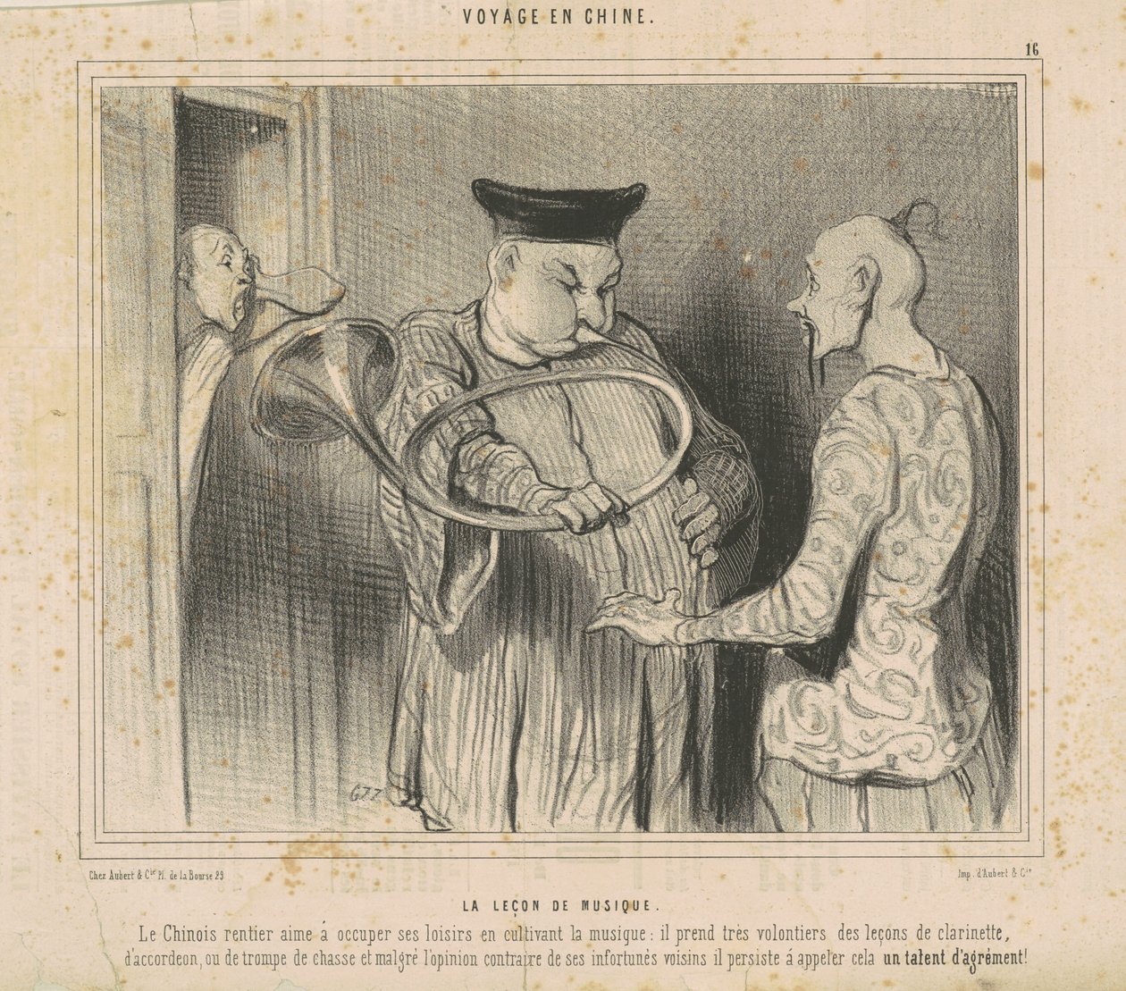 A lição de música de Honoré Daumier