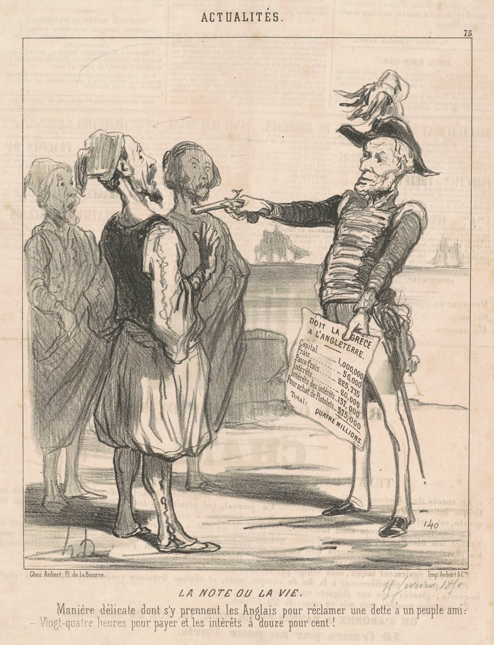 A nota ou a vida de Honoré Daumier