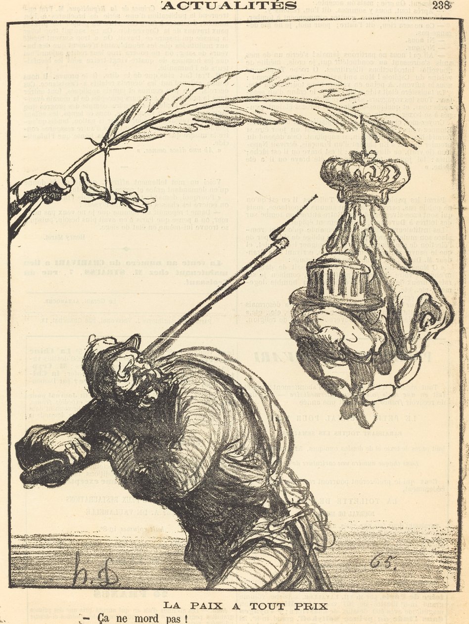 La paix a tout prix de Honoré Daumier