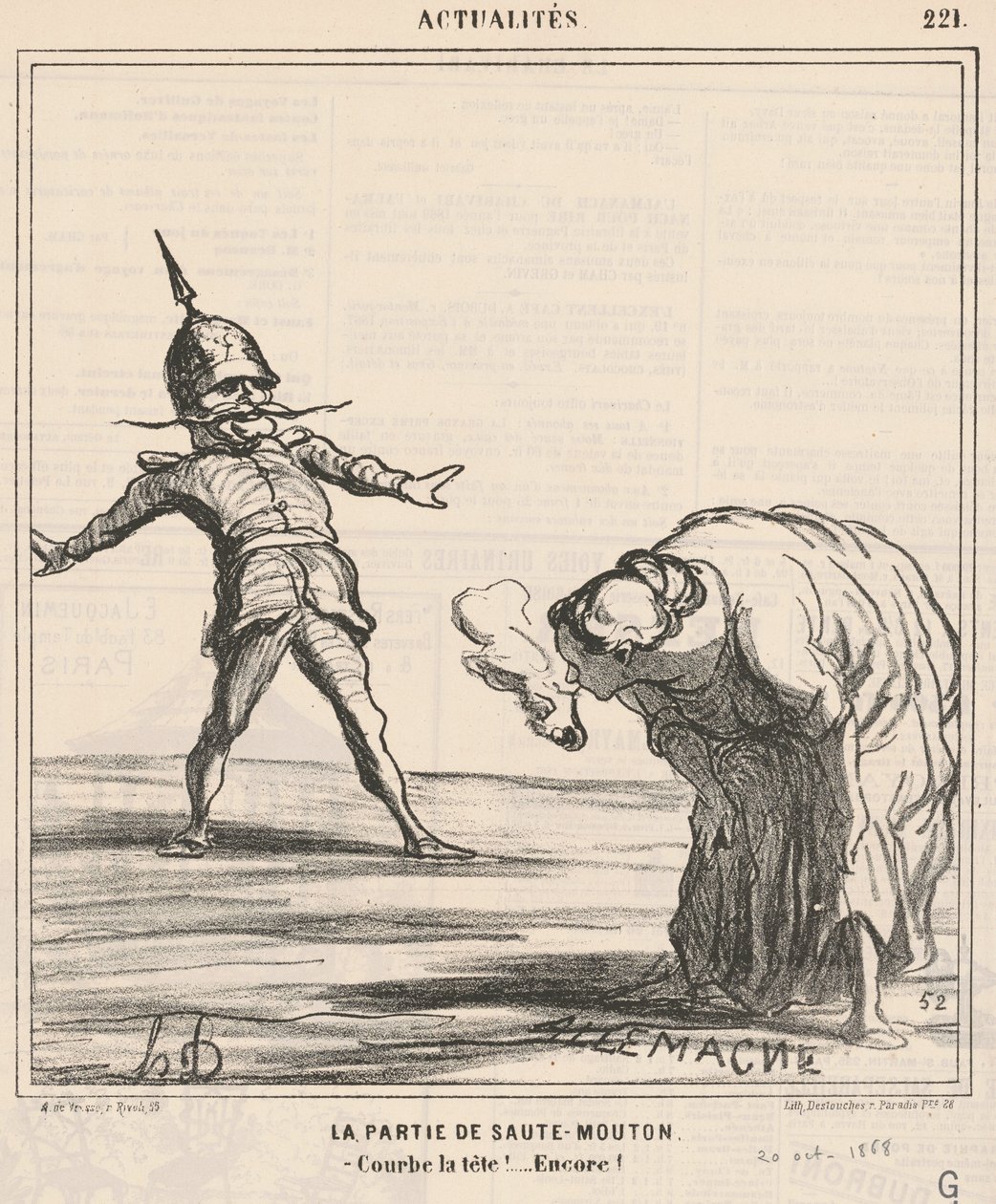 A parte do salto de Honoré Daumier