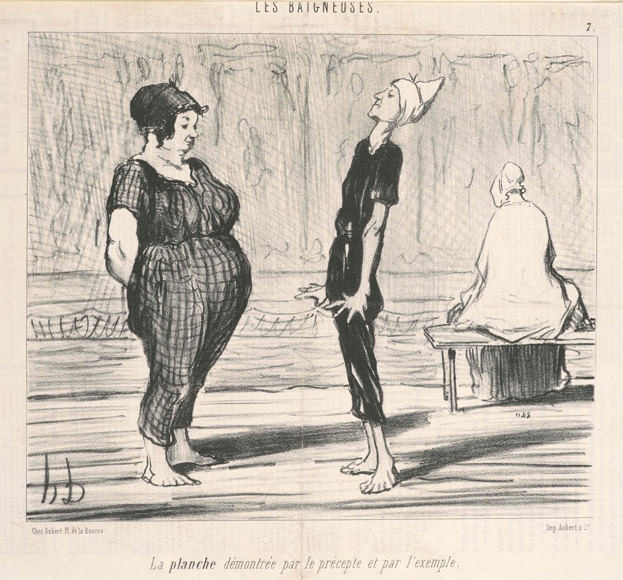 A prancha demonstrada pelo preceito... de Honoré Daumier