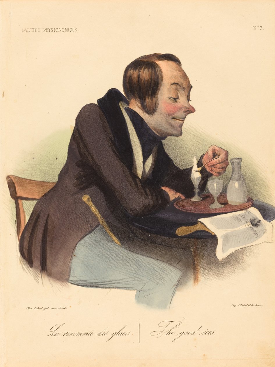 La renommée des glaces de Honoré Daumier