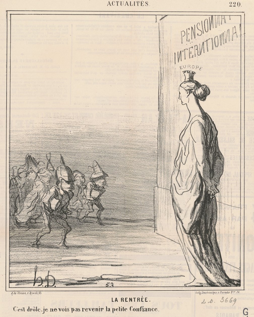 O início do ano letivo de Honoré Daumier