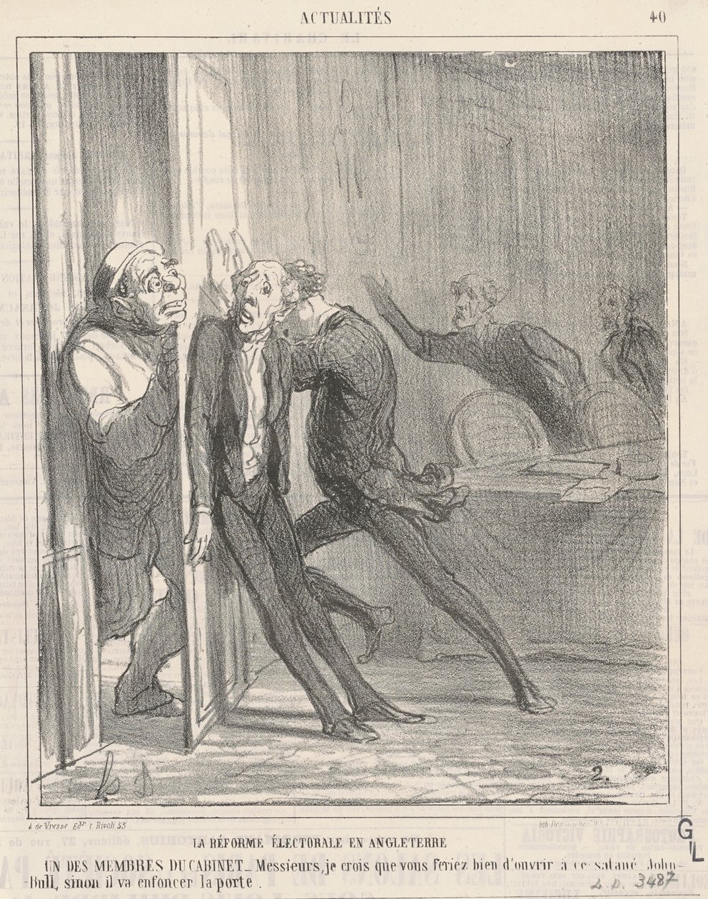 reforma eleitoral na inglaterra de Honoré Daumier