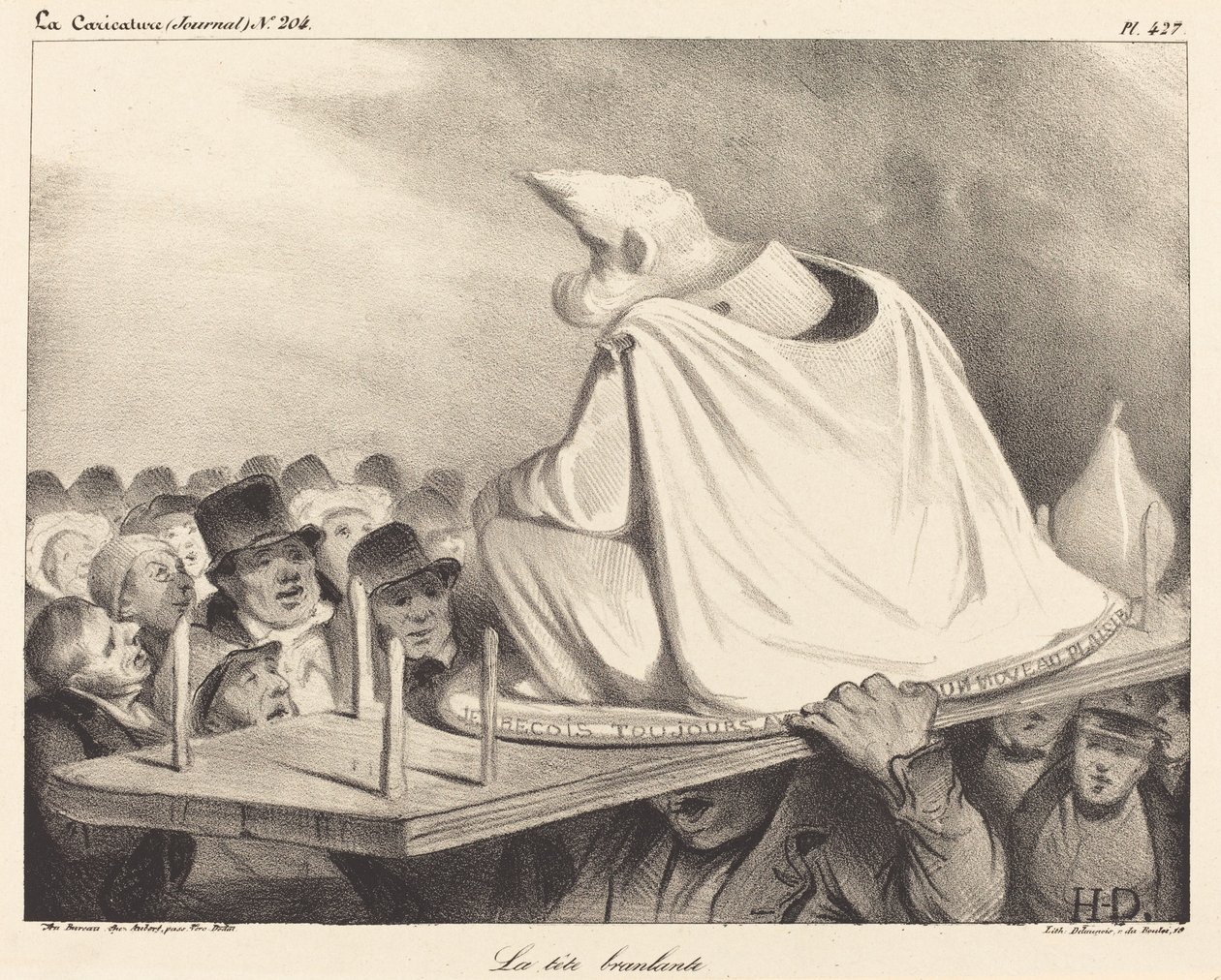 cabeça balançando de Honoré Daumier