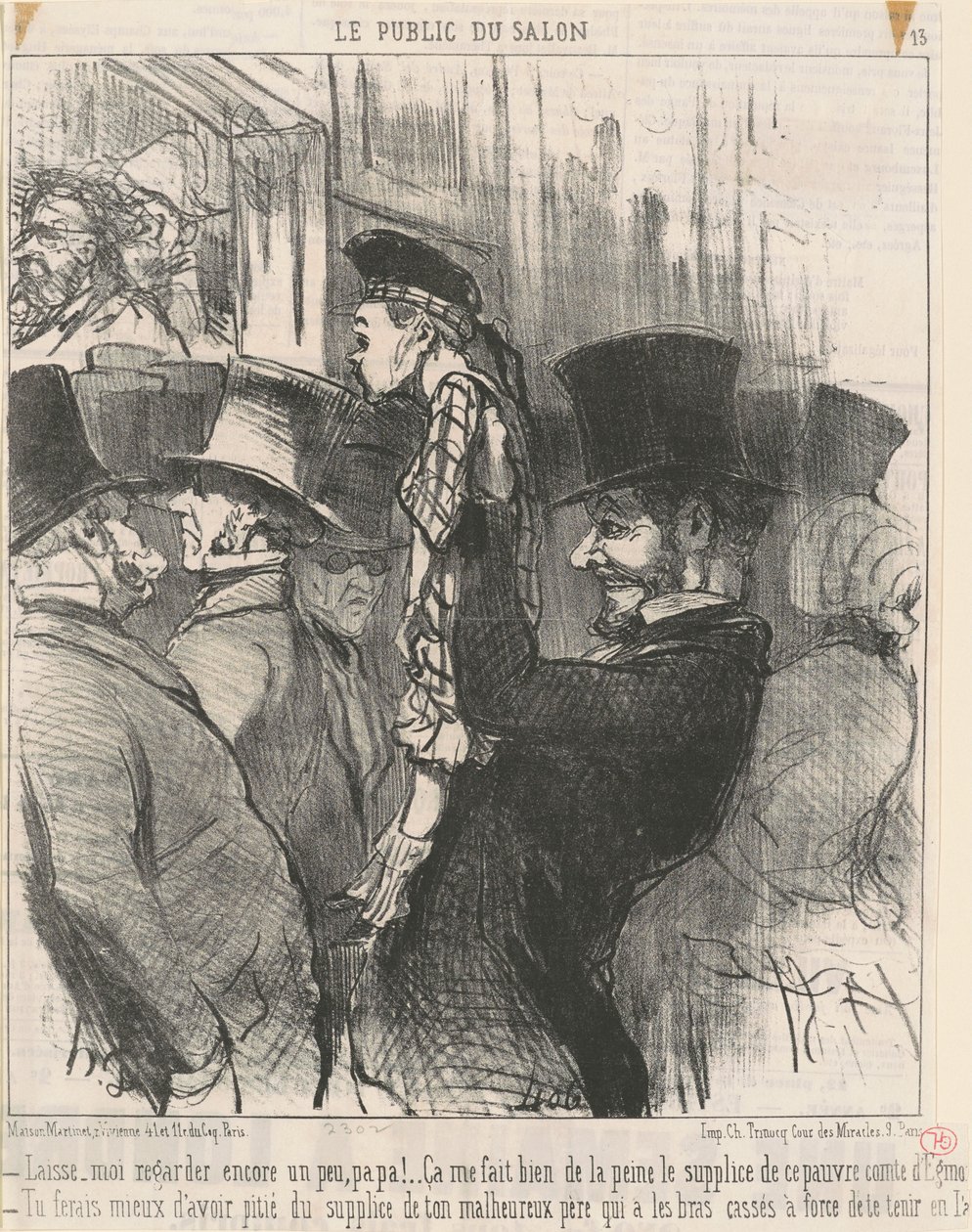 Deixe-me assistir de novo... pai! de Honoré Daumier