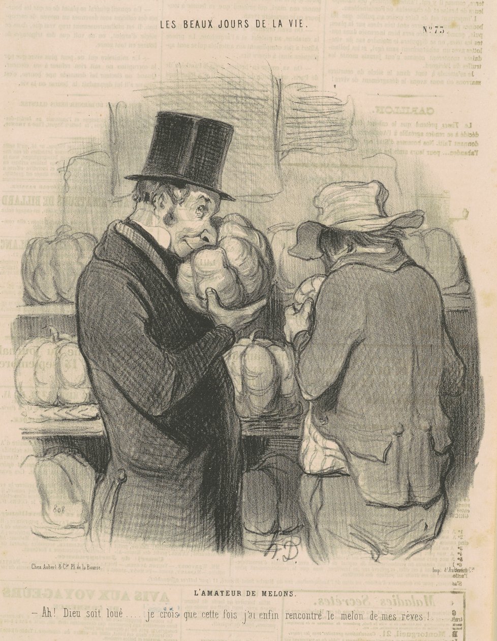 O amante do melão de Honoré Daumier