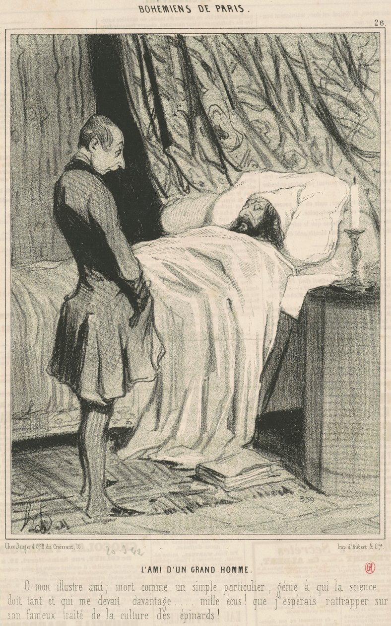 Amigo de um grande homem de Honoré Daumier