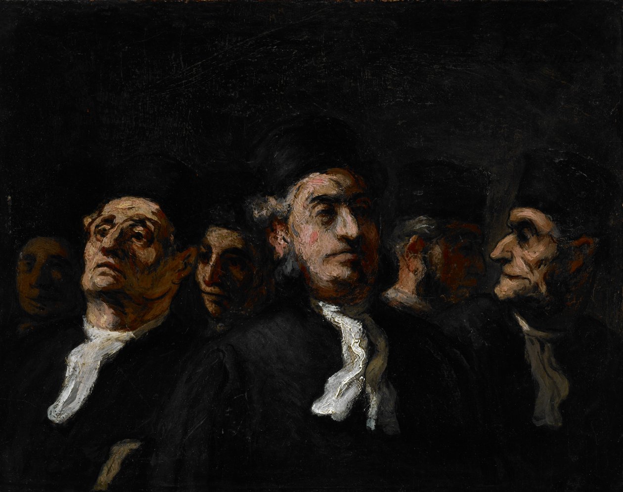 Reunião de Advogados, c.1860 de Honoré Daumier