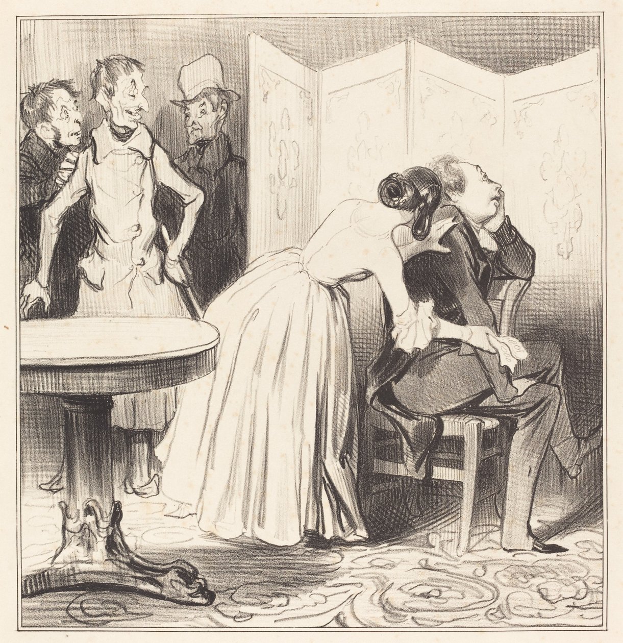 O Chevalier des Adrets é o amante... de Honoré Daumier