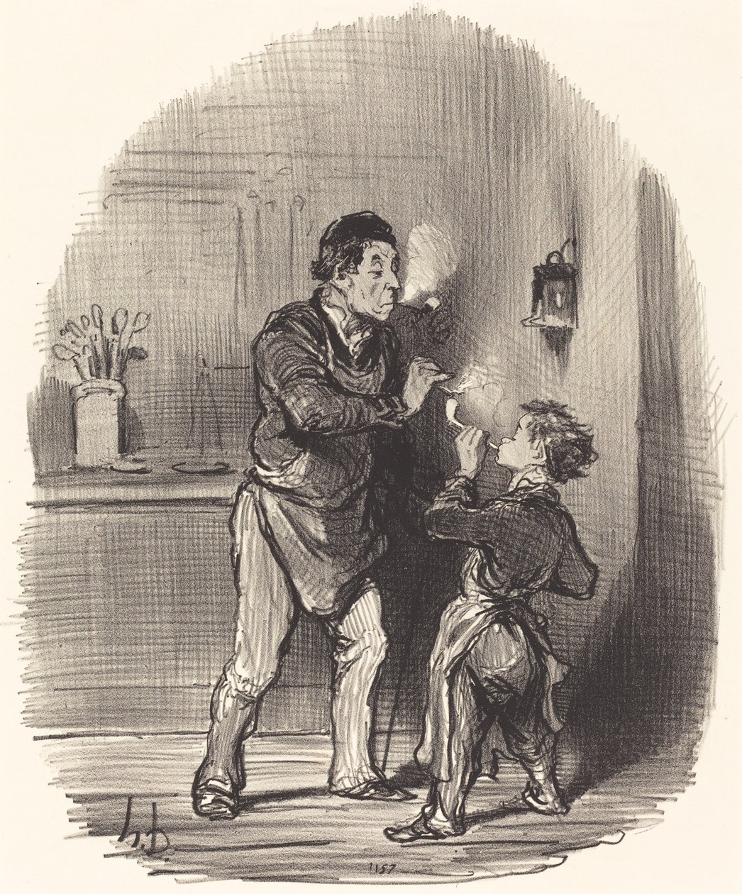 O filósofo Chiffonier de Honoré Daumier