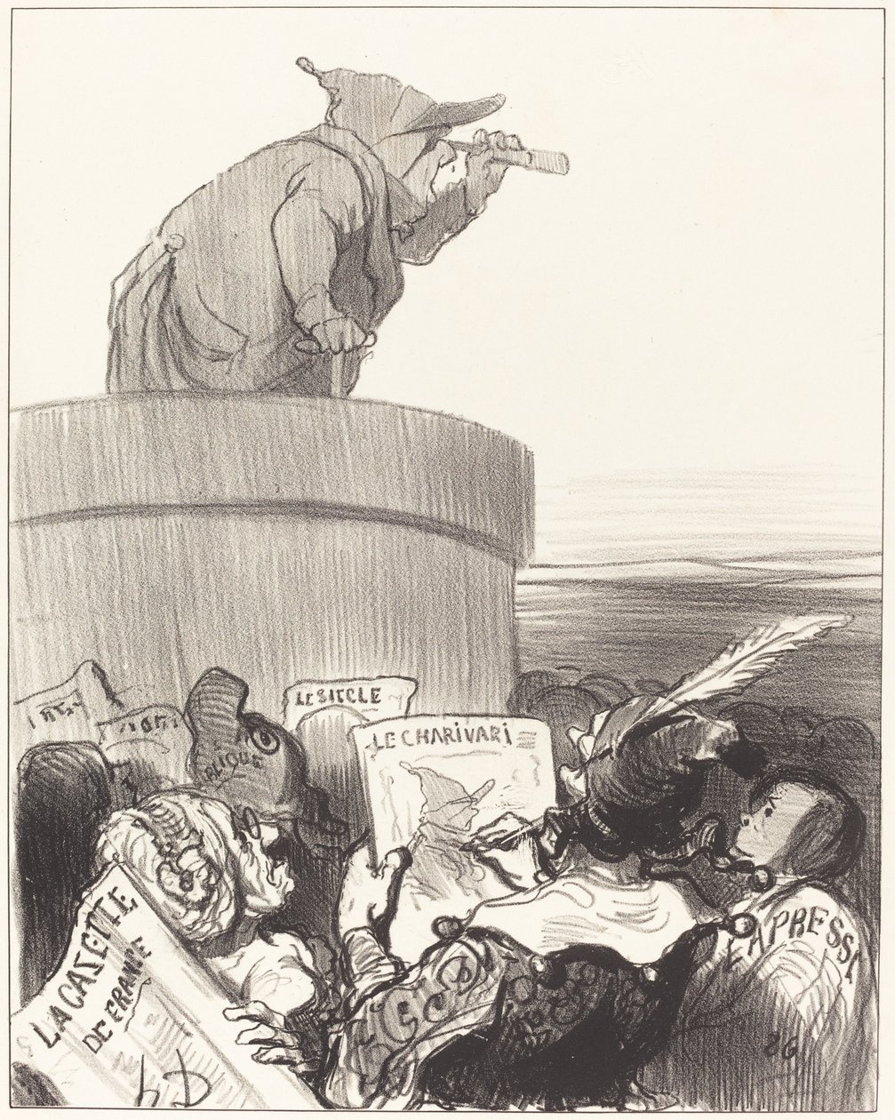 O Constitucional contemplando o horizonte político de Honoré Daumier