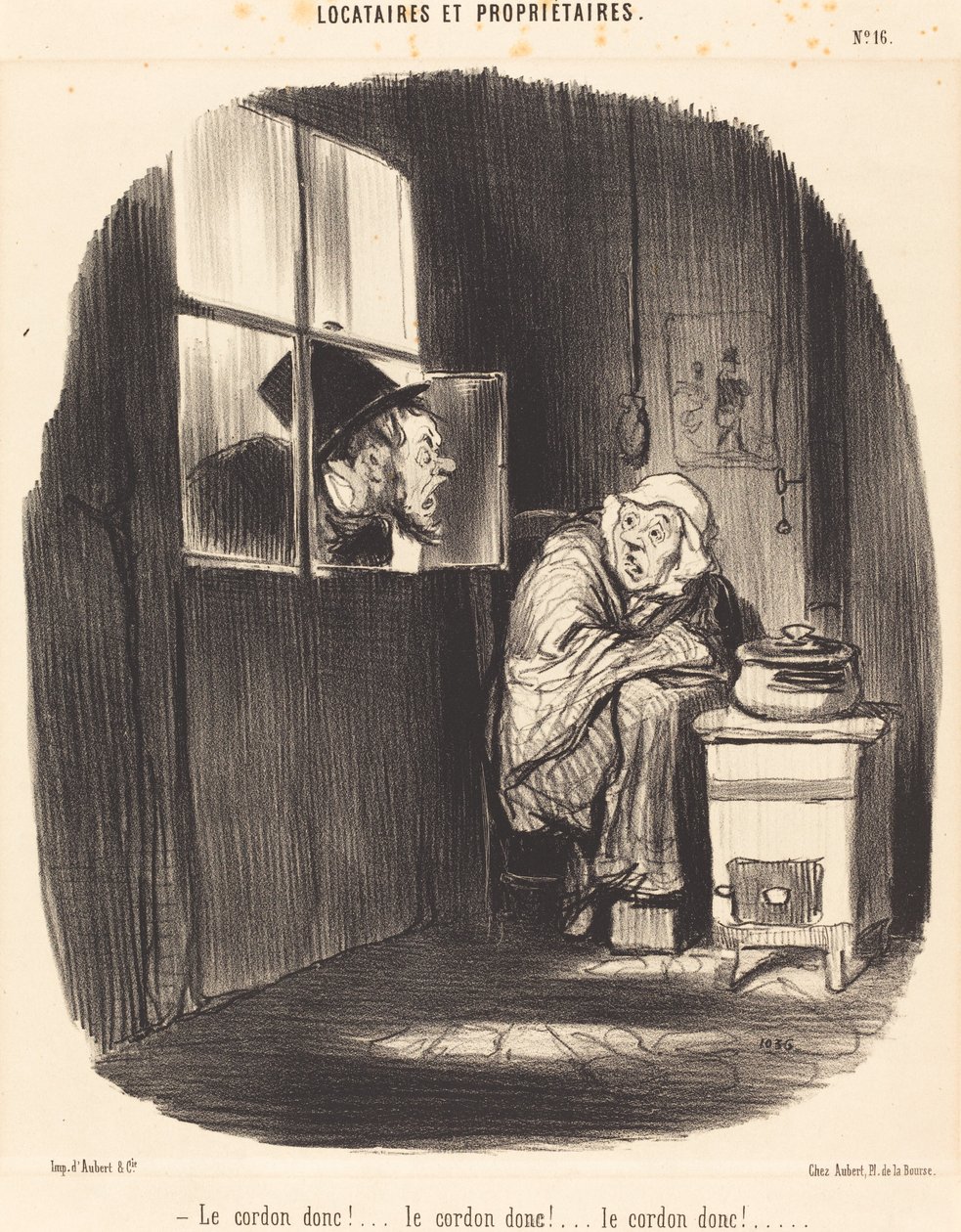 Então o cordão!... de Honoré Daumier