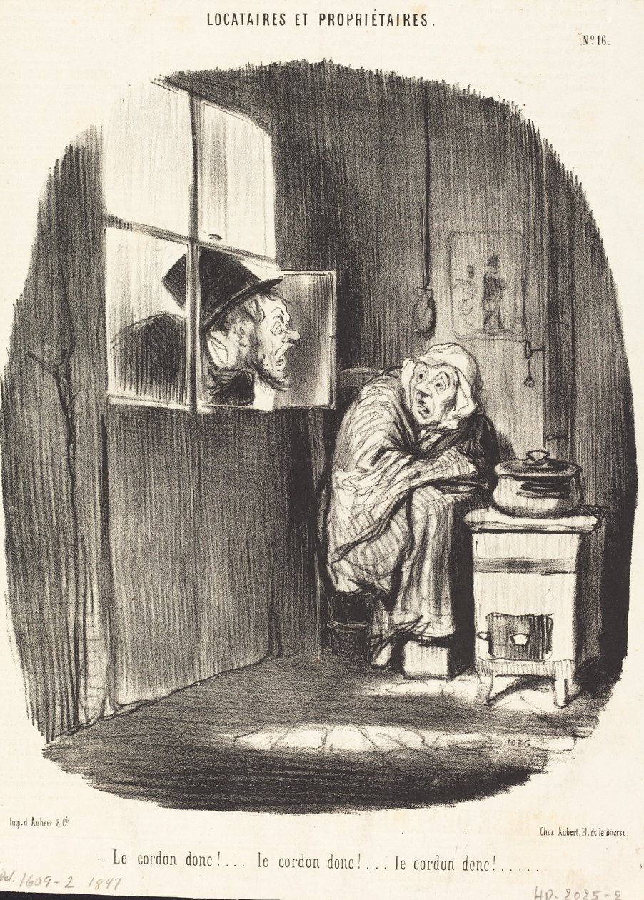 Então o cordão!... de Honoré Daumier
