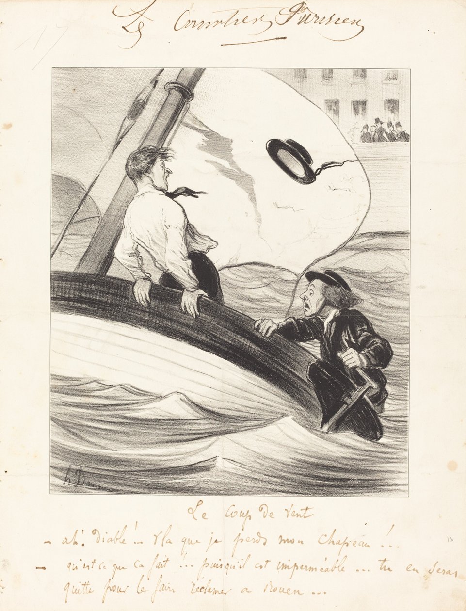 A rajada de vento de Honoré Daumier