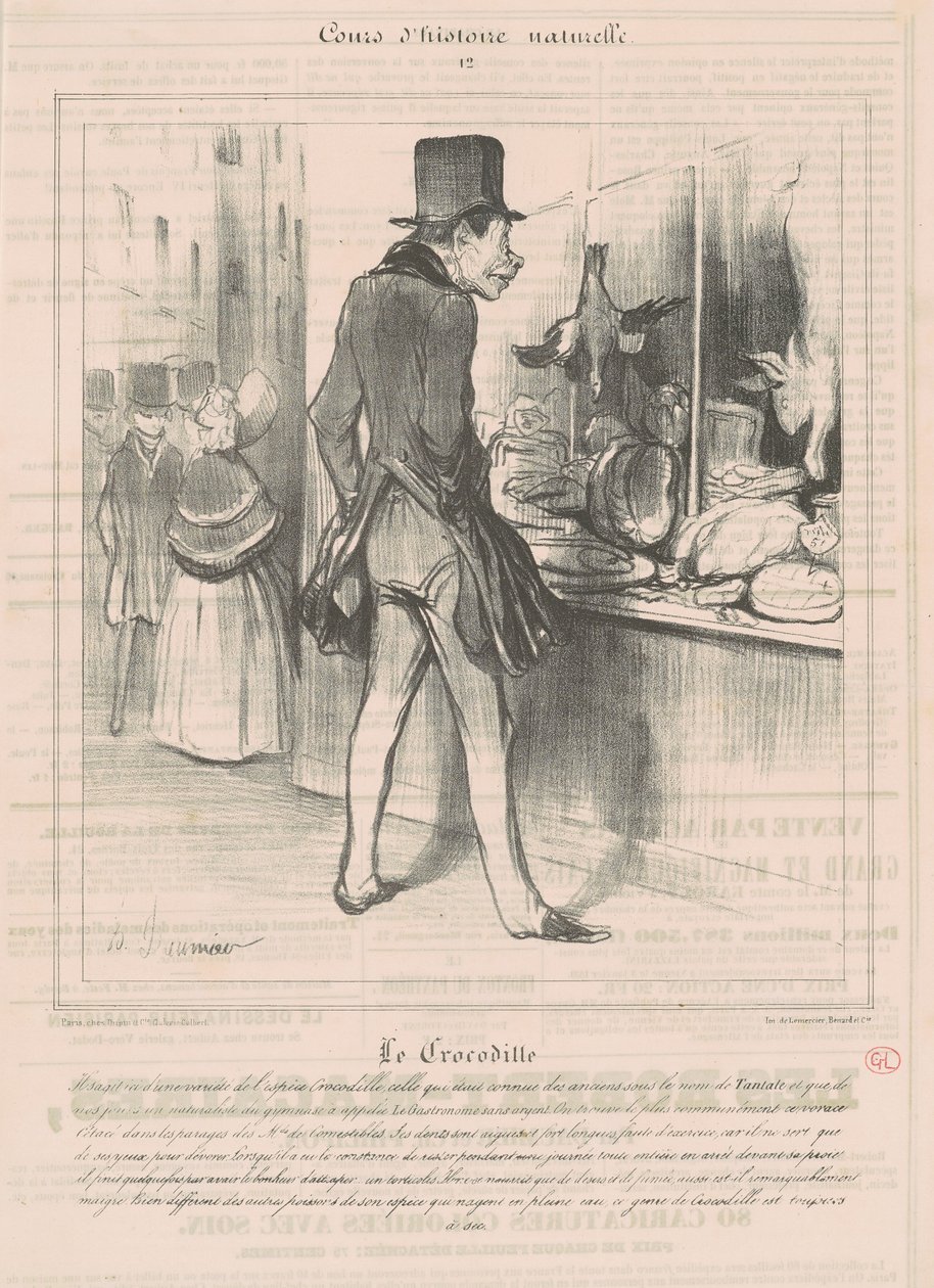 O crocodilo de Honoré Daumier