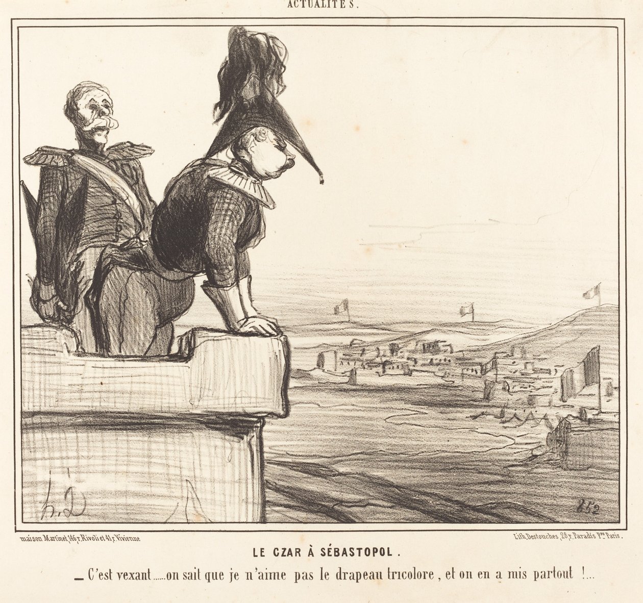 Le Czar a Sébastopol de Honoré Daumier