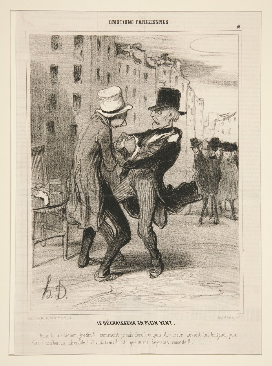 O desengordurante ao ar livre de Honoré Daumier