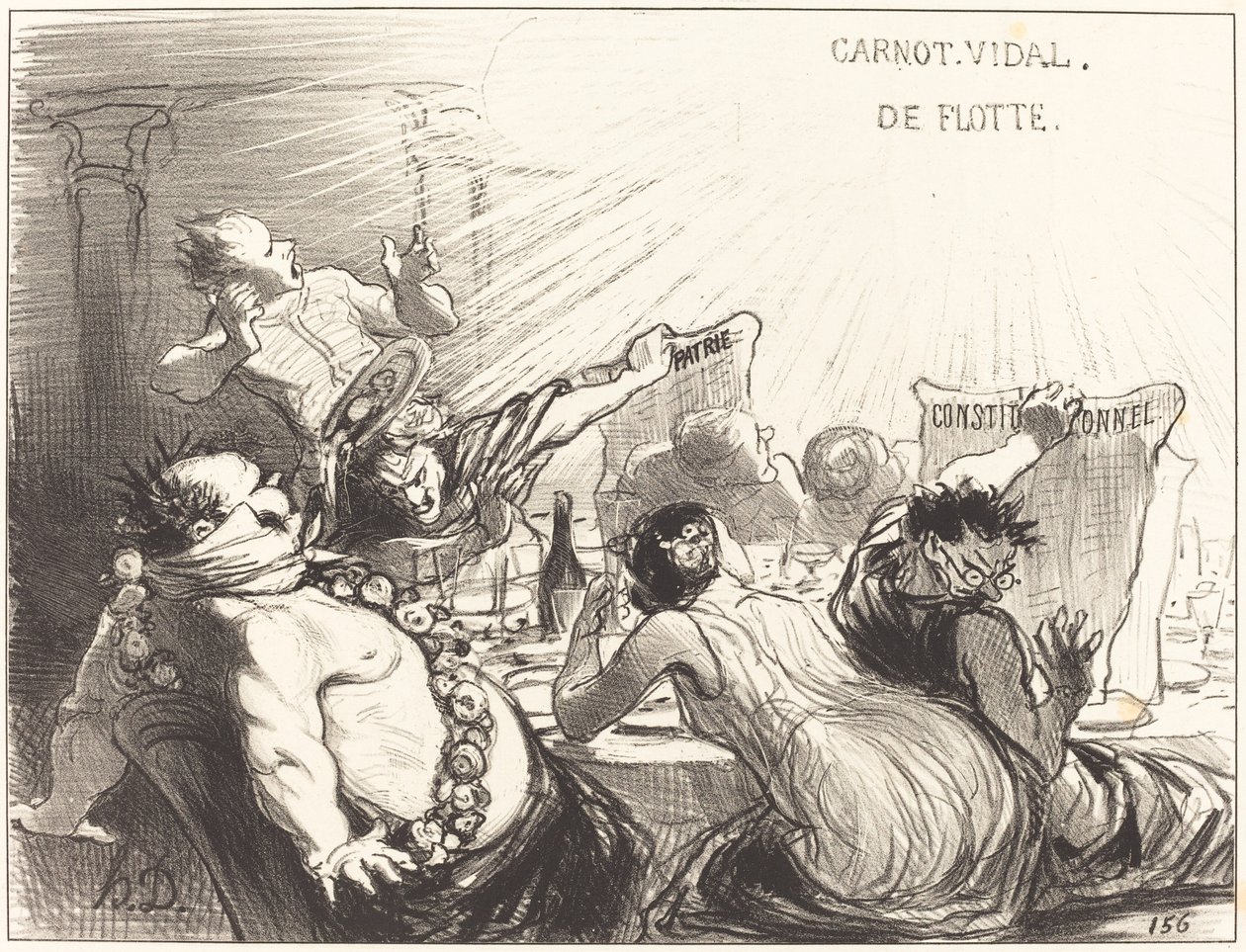 A Festa de Baltazar-Véron de Honoré Daumier