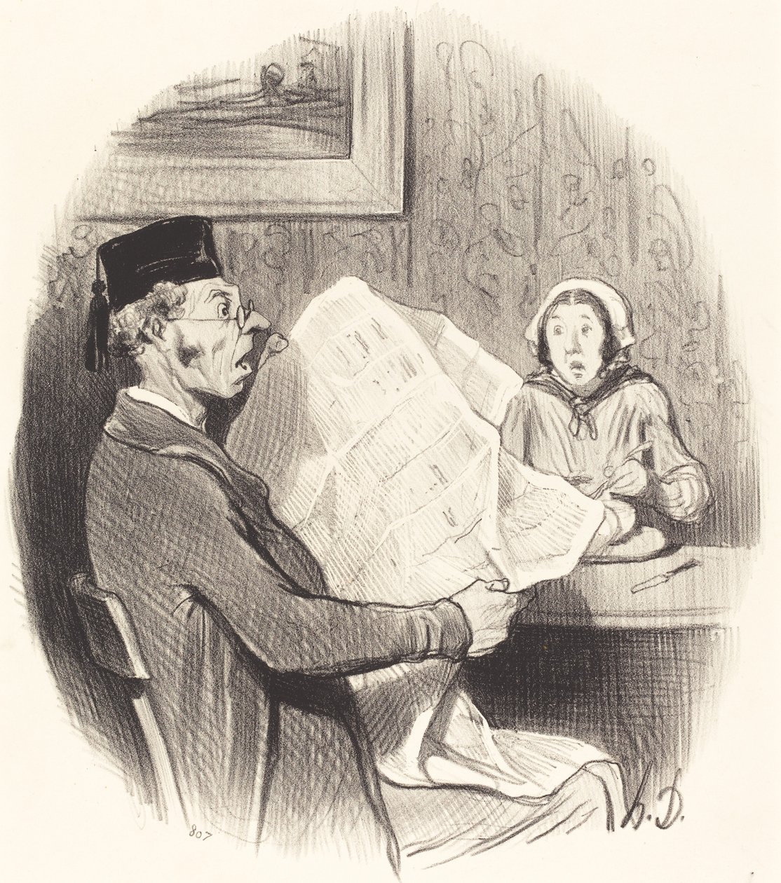 Le Format de plus en plus monstre de Honoré Daumier