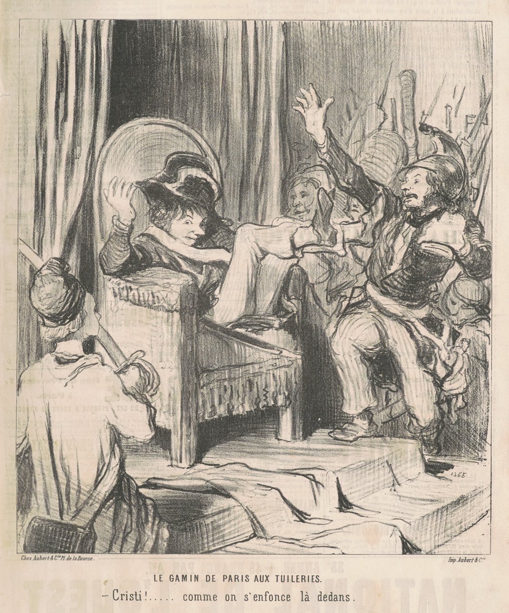 O Garoto de Paris nas Tulherias de Honoré Daumier
