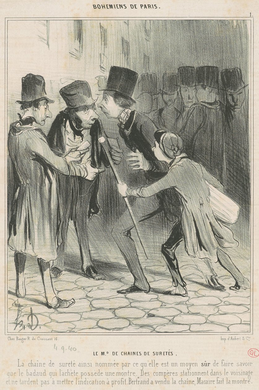 O Md de Cadeias de Segurança de Honoré Daumier