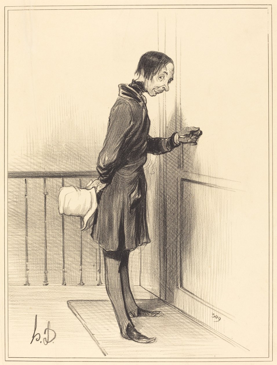 O mendigo em casa de Honoré Daumier