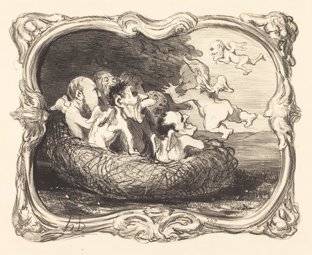 O ninho abandonado de Honoré Daumier