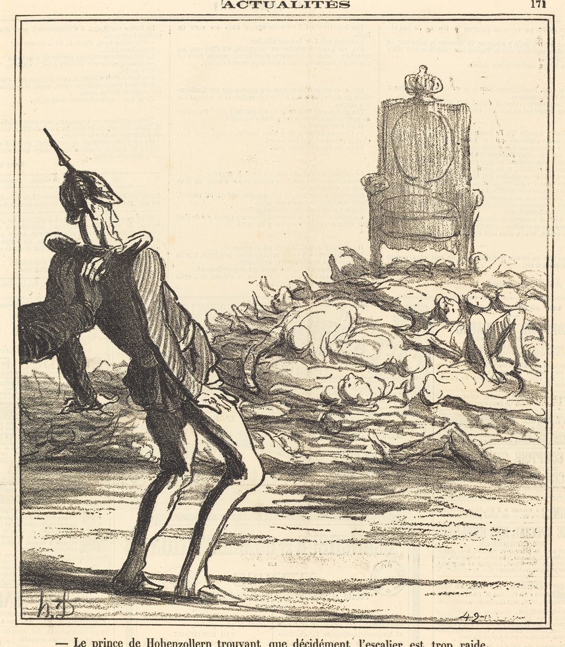 Le Prince de Hohenzollern... de Honoré Daumier