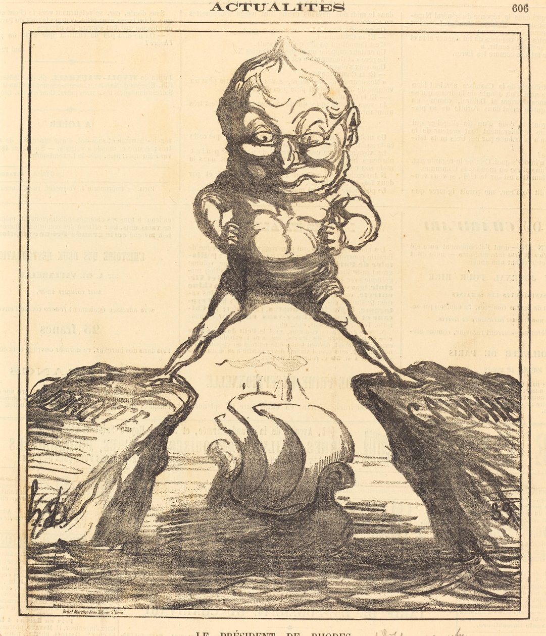 O presidente de Rodes de Honoré Daumier