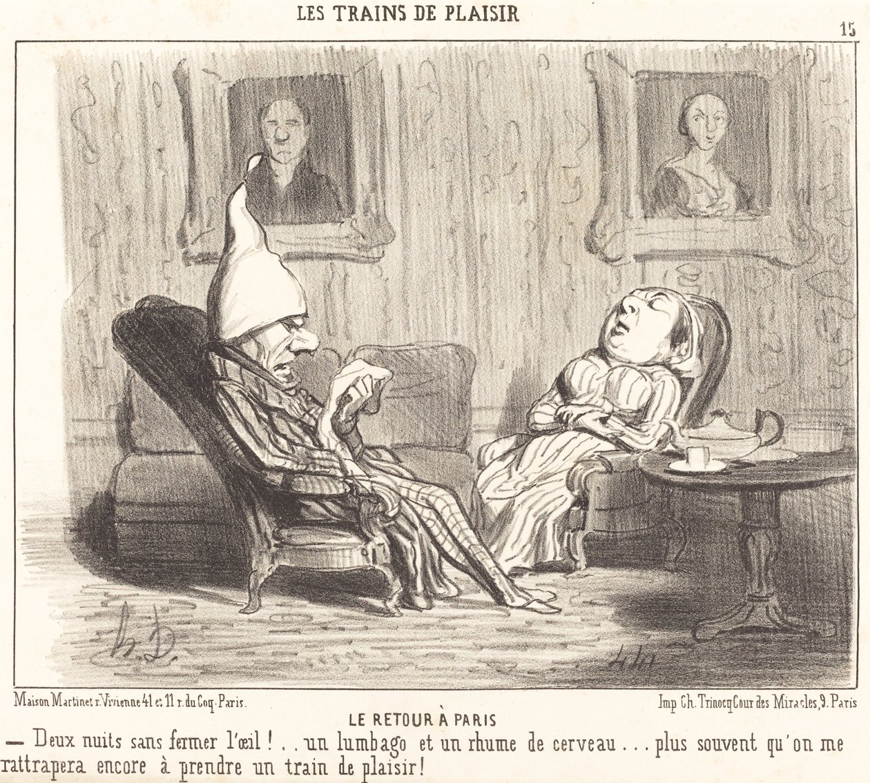 O Retorno a Paris de Honoré Daumier