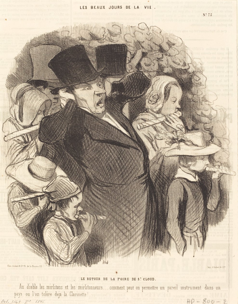 O retorno da feira Saint-Cloud de Honoré Daumier