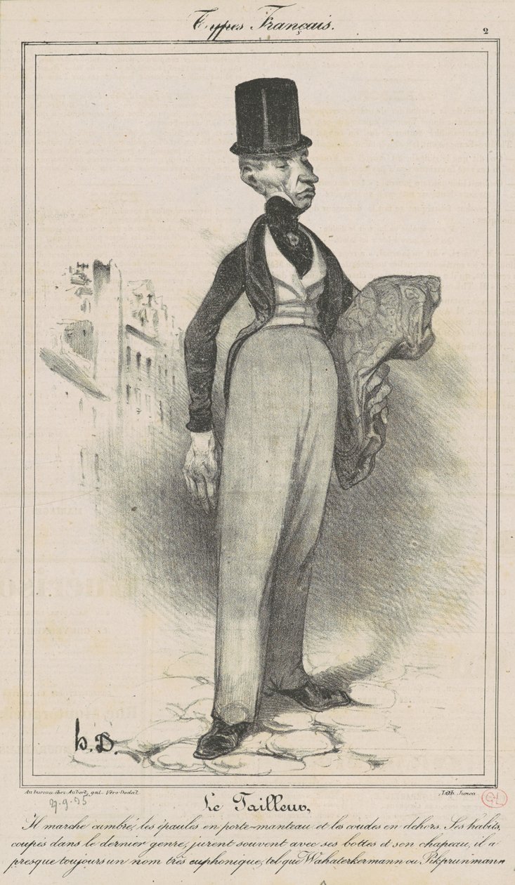 O alfaiate de Honoré Daumier