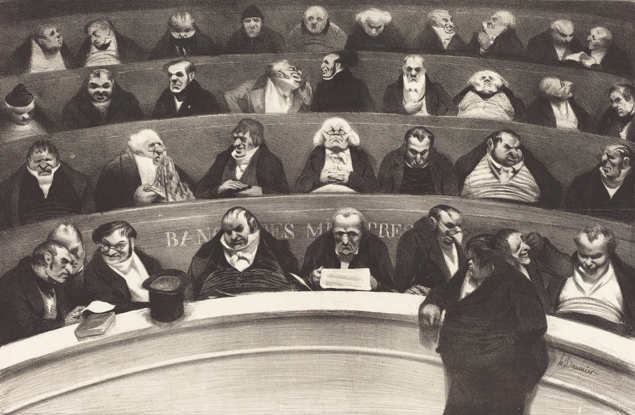 A barriga legislativa por Honore Daumier, 1834 de Honoré Daumier