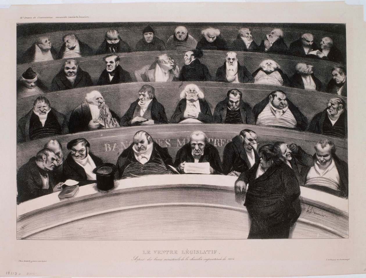 O ventre legislativo de Honoré Daumier