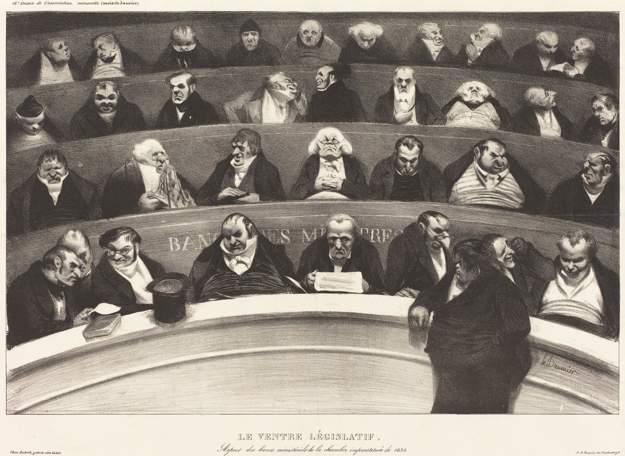 A Barriga Legislativa de Honoré Daumier