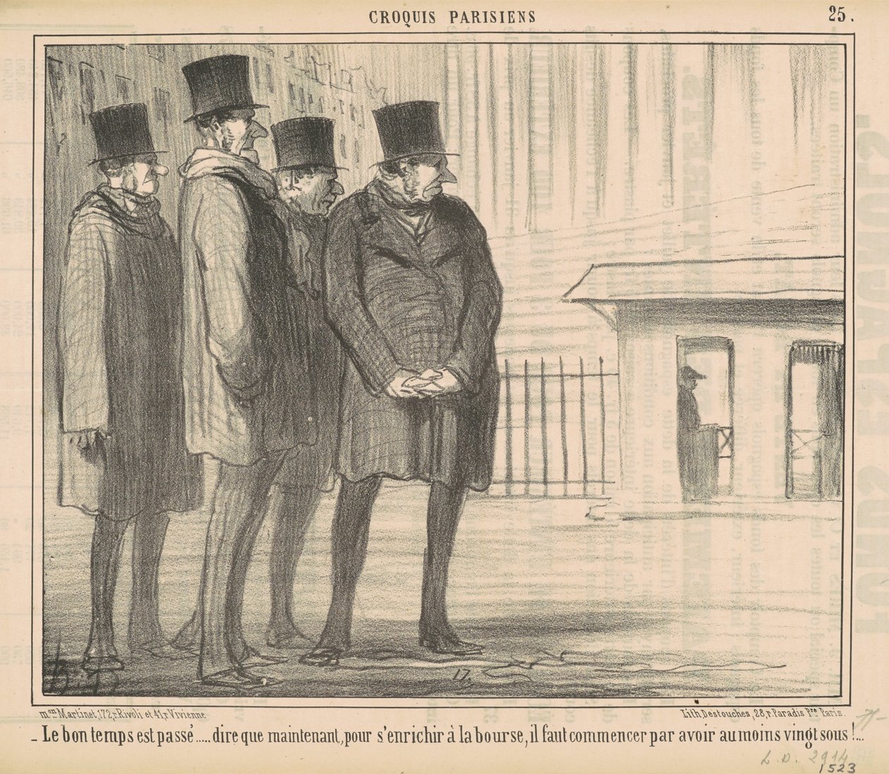 Os bons tempos passaram... de Honoré Daumier