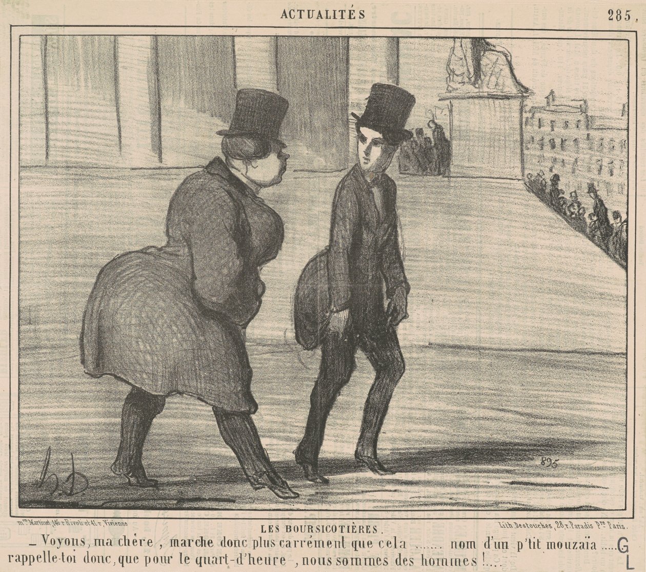 Os corretores... Vamos ver, meu caro... de Honoré Daumier