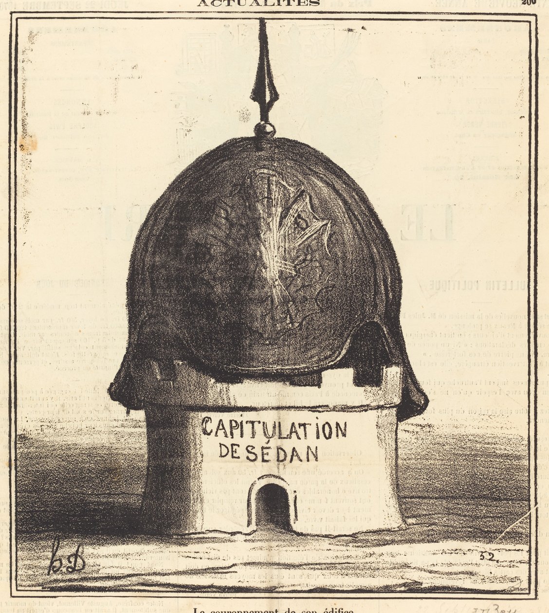 A coroação do seu edifício de Honoré Daumier