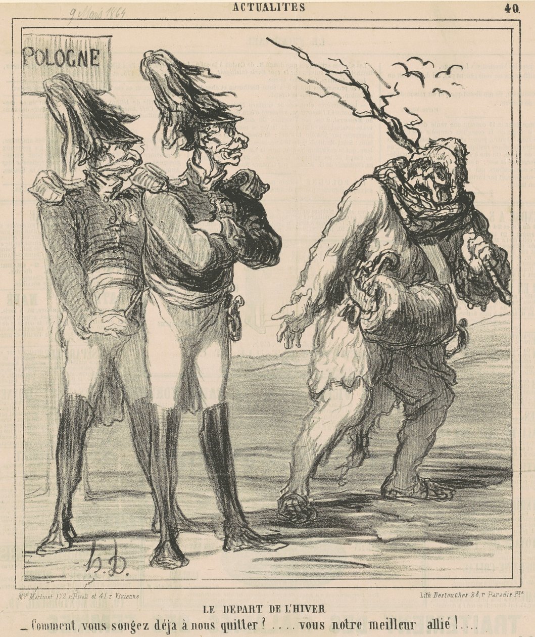 O início do inverno de Honoré Daumier