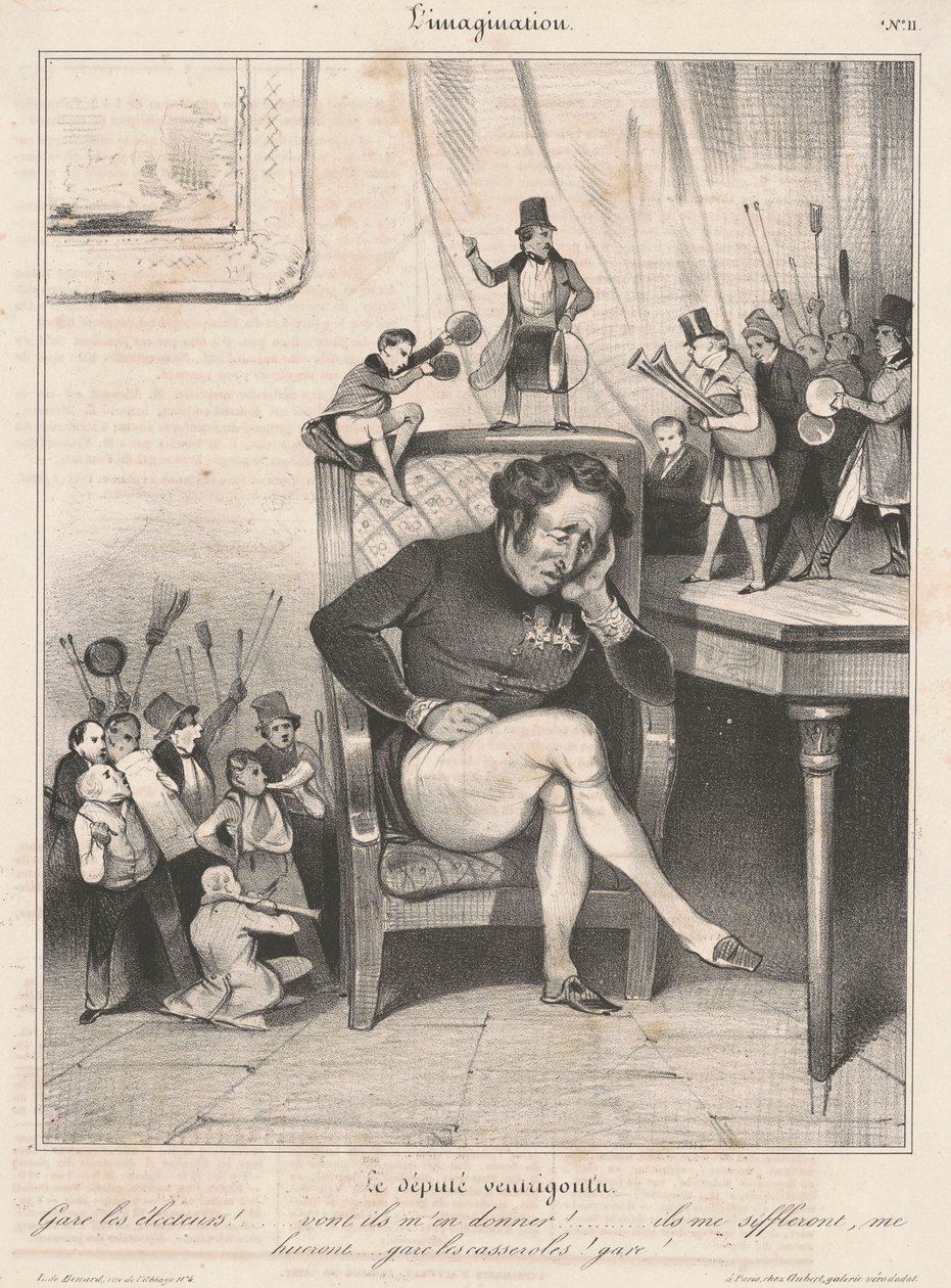 O deputado beligerante de Honoré Daumier