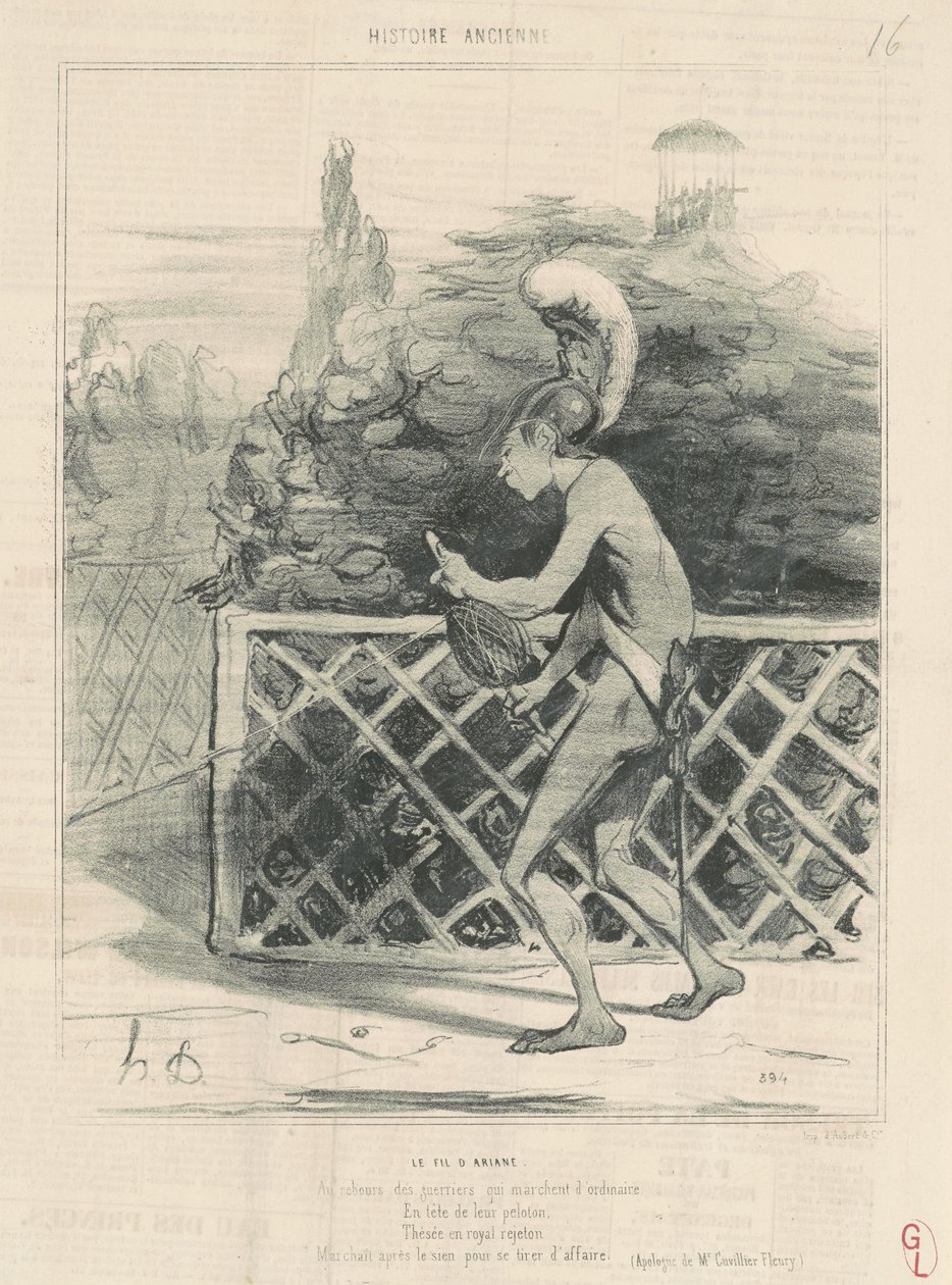 O fio de Ariadne de Honoré Daumier