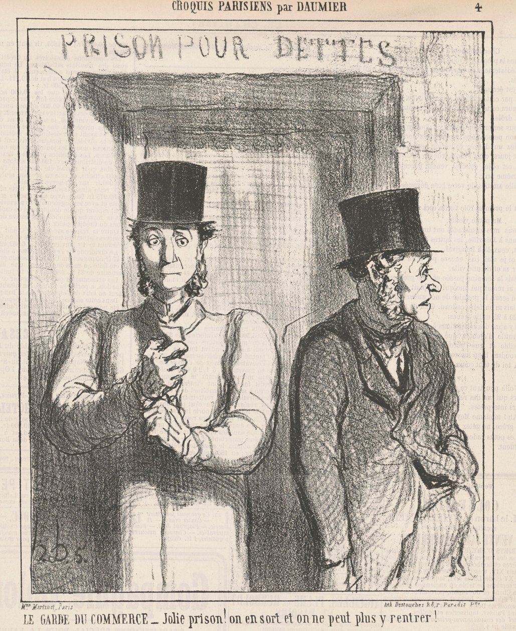 O guarda comercial de Honoré Daumier
