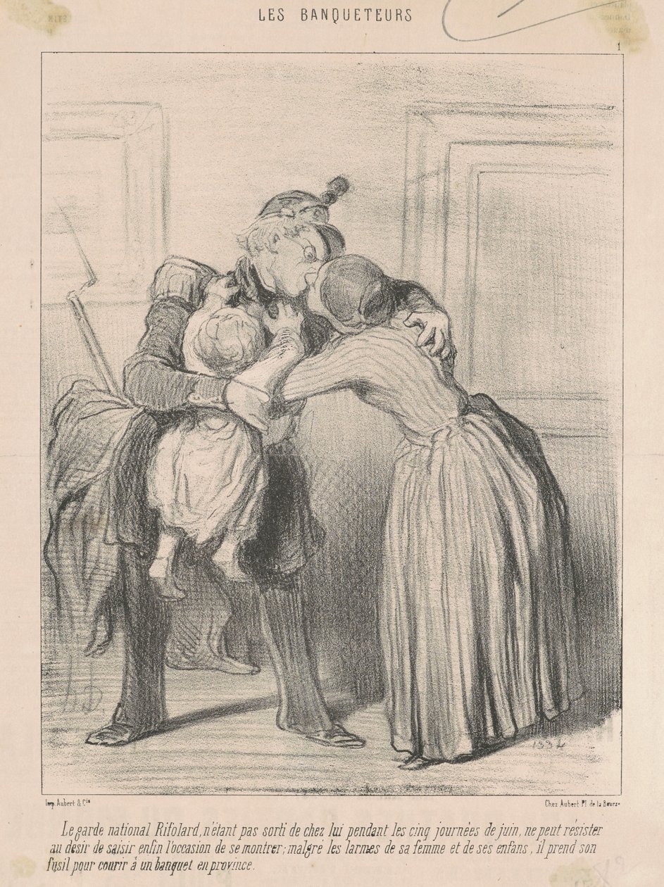 Le garde national Rifolard ... de Honoré Daumier