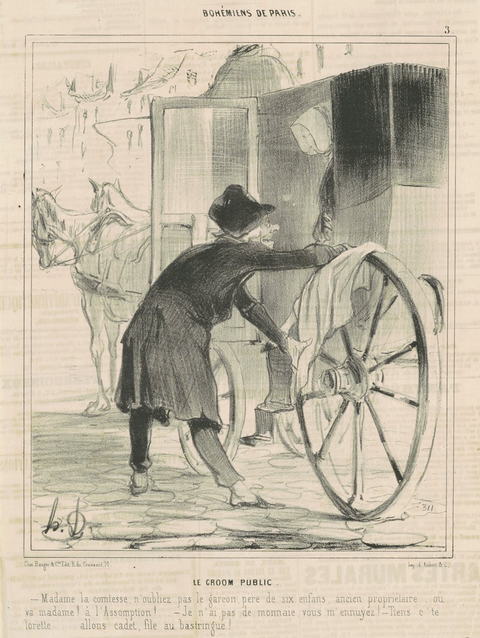 Le noivo público de Honoré Daumier