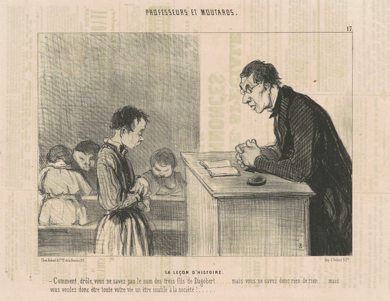 A lição de história de Honoré Daumier